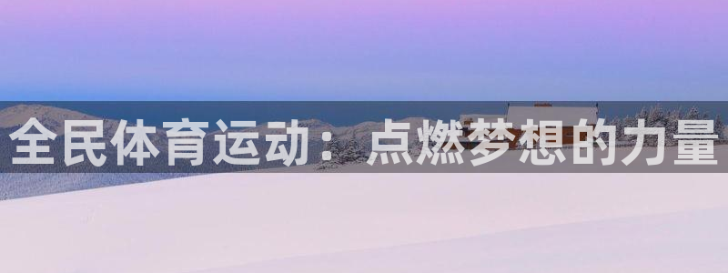 vsport体育官方正版app娱乐首页网站大全：全民